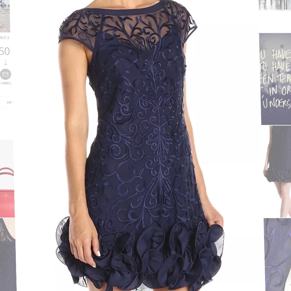 🆕‼️ JESSICA SIMPSON Ruffle bottom Cocktail Dress